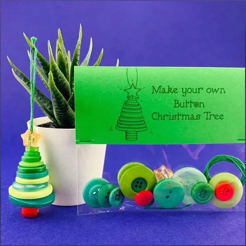 🎄Early Christmas Sale 49% OFF☃️ DIY Button Snowman Ornament Kit