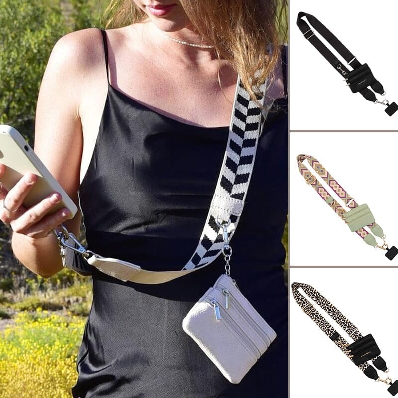 ❣️HOT SALE📱Phone Strap with Zippered Pouch