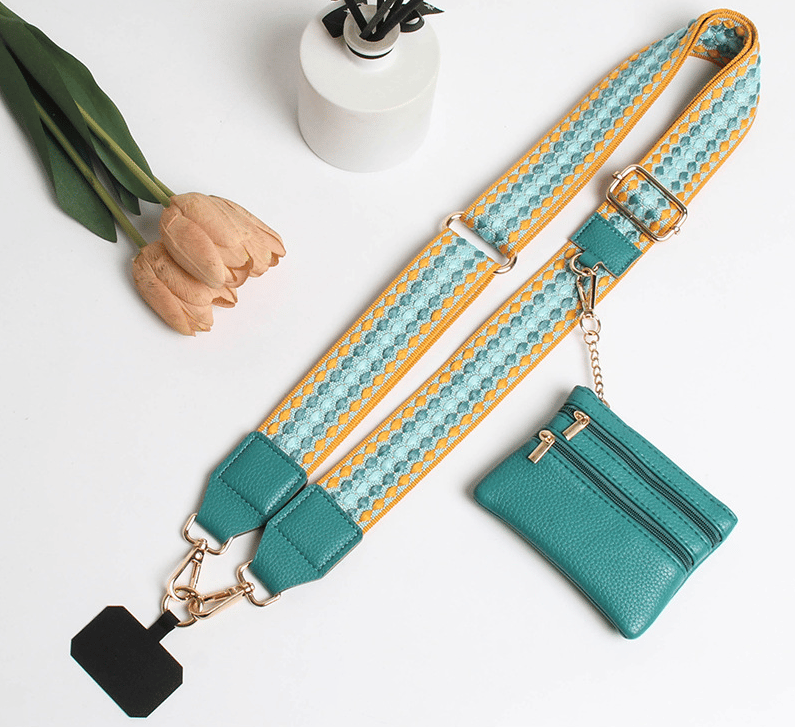 ❣️HOT SALE📱Phone Strap with Zippered Pouch