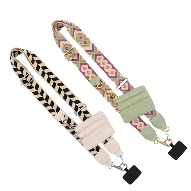 ❣️HOT SALE📱Phone Strap with Zippered Pouch
