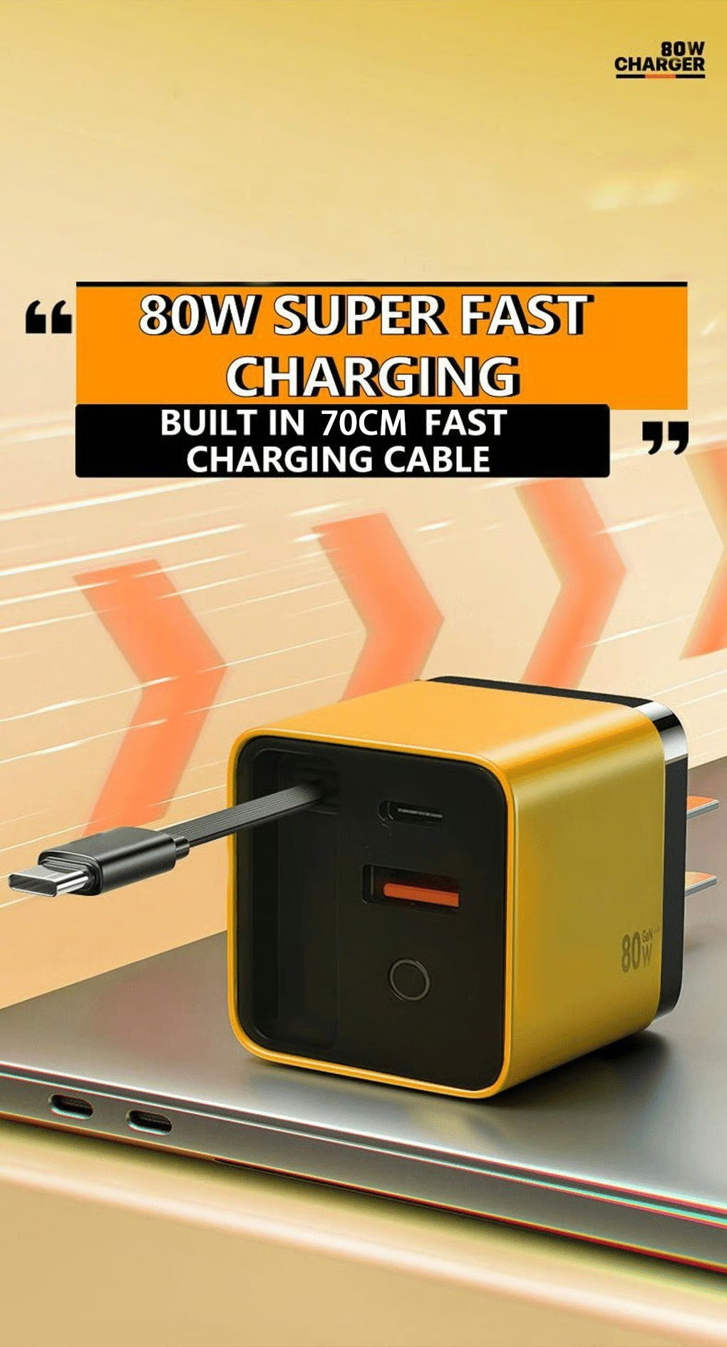 🎁Last Day Promotion 49% OFF✨- 3 in 1 Charger Retractable 80W MAX Fast