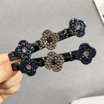 ✨ Last Day 49% OFF 🌸Sparkling Crystal Stone Braided Hair Clips✨