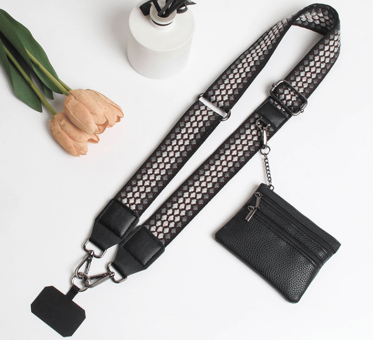 ❣️HOT SALE📱Phone Strap with Zippered Pouch