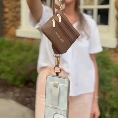 ❣️HOT SALE📱Phone Strap with Zippered Pouch