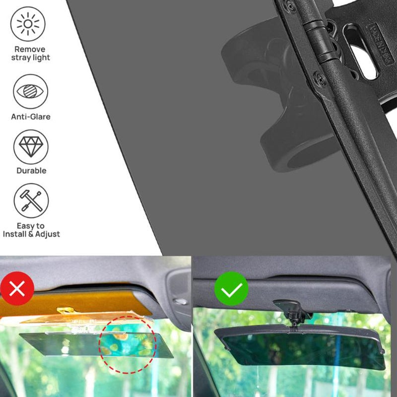 🔥LAST DAY SALE 49% OFF🚗Universal Car Sun Visor With Polarized Glare Protection