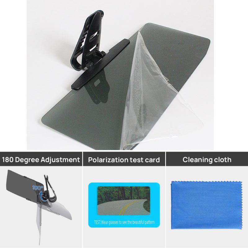 🔥LAST DAY SALE 49% OFF🚗Universal Car Sun Visor With Polarized Glare Protection