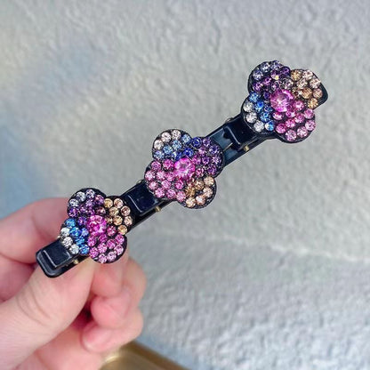 ✨ Last Day 49% OFF 🌸Sparkling Crystal Stone Braided Hair Clips✨