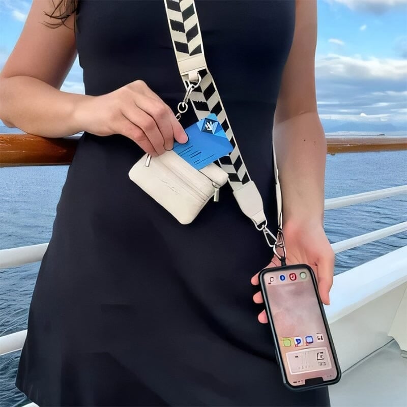 ❣️HOT SALE📱Phone Strap with Zippered Pouch