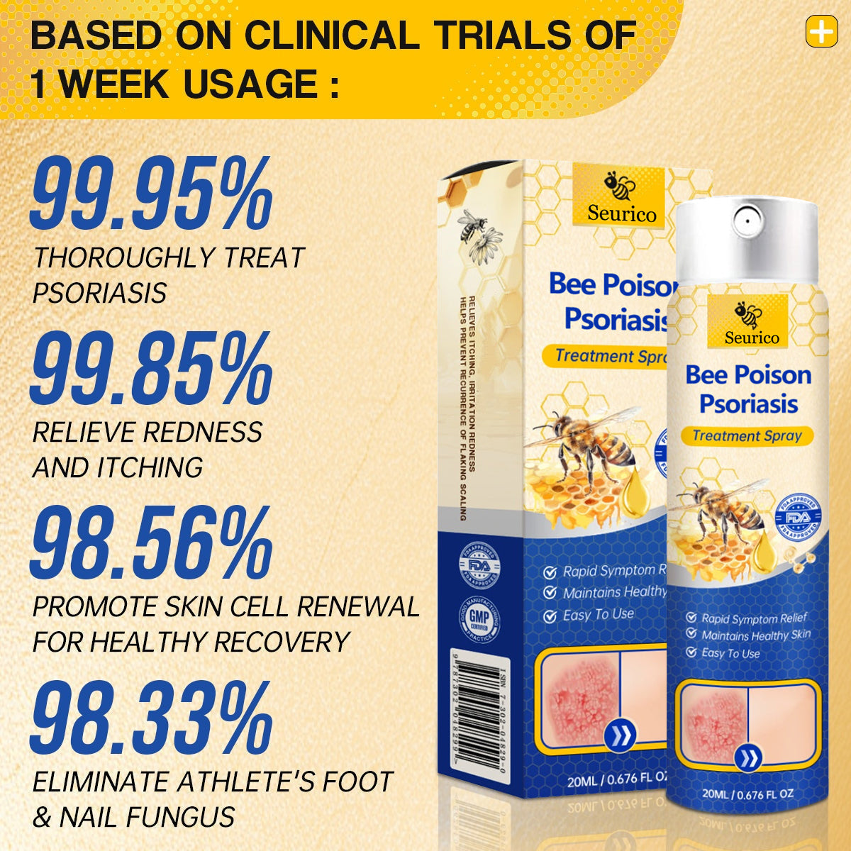 ✨【 official  Brand  Store】  Last Day Discount: 83% OFF 🌸 Seurico™ PsoriaHeal  psoriasis Spray pro