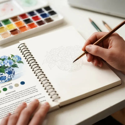 🔥LAST DAY SALE 49% OFF 🖼️Beginner-Friendly💕 Watercolor Workbook
