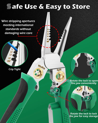🔥LAST DAY 56% OFF - 🥇8 in 1 Electric Wire Stripper