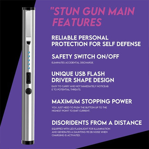 🔥Tactical HIGH Power 25,000,000 Stun Pen