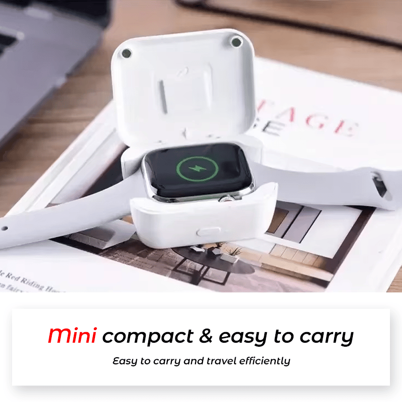 🔥Portable Watch Wireless Charging Bank - Works with Apple Watch Series 1-10