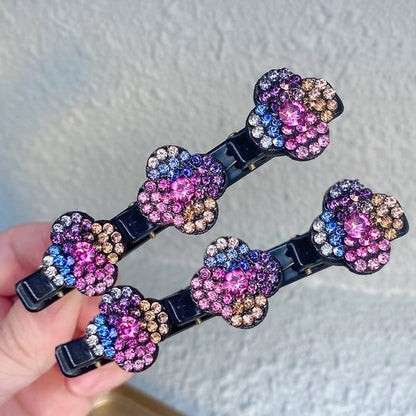 ✨ Last Day 49% OFF 🌸Sparkling Crystal Stone Braided Hair Clips✨