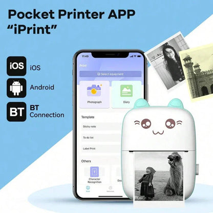 ODALIT™ Mini Printer - Bluetooth Compatible/ Thermal