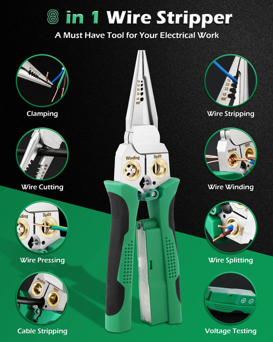 🔥LAST DAY 56% OFF - 🥇8 in 1 Electric Wire Stripper