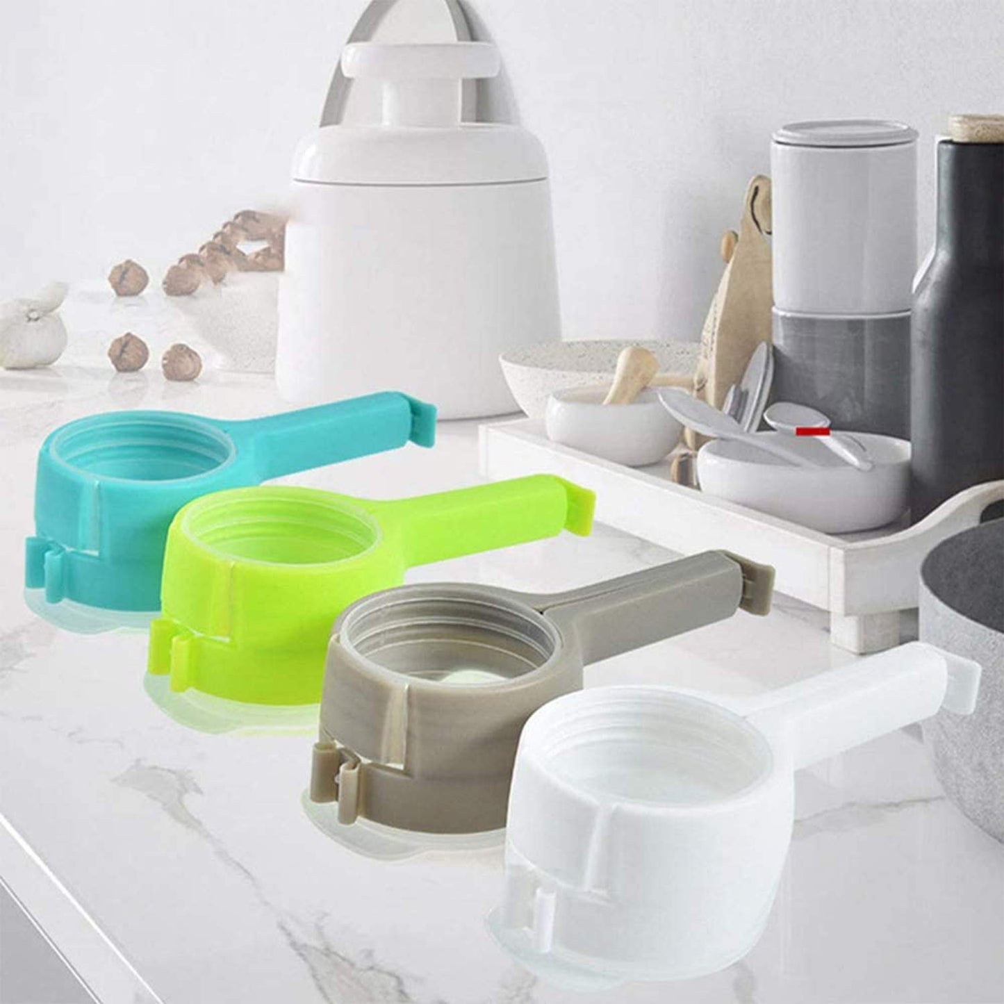 🛒✨ Lock in Freshness with Food Storage Sealing Clips Featuring Easy-Pour Spouts! 🍽️🔗