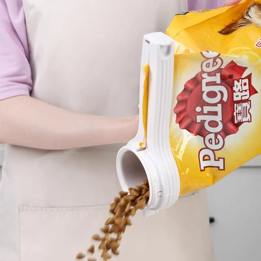 🛒✨ Lock in Freshness with Food Storage Sealing Clips Featuring Easy-Pour Spouts! 🍽️🔗
