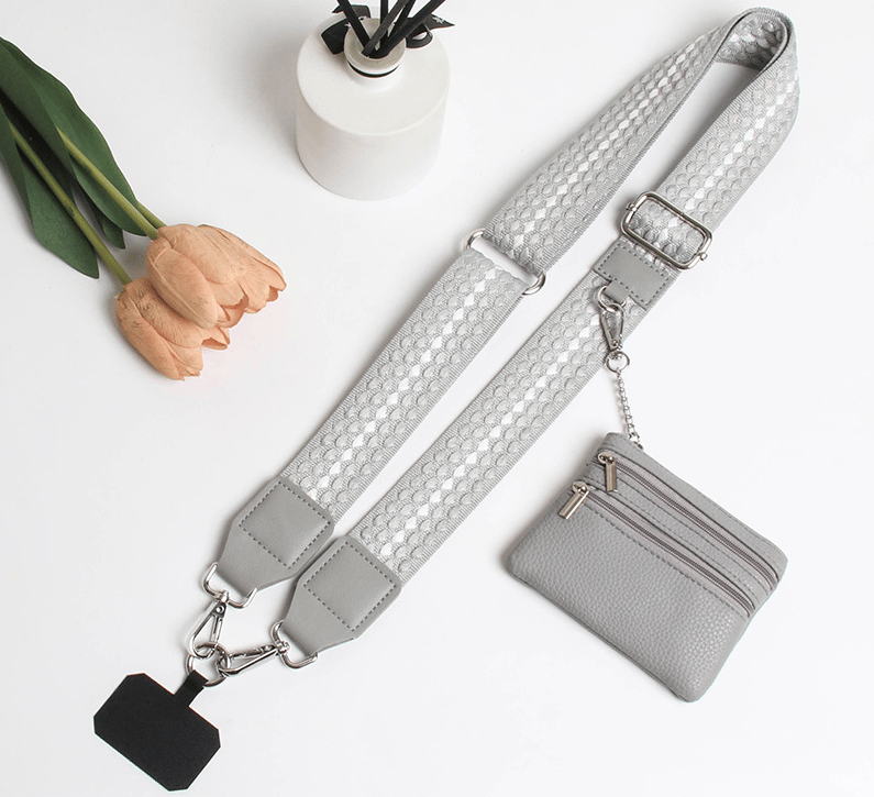 ❣️HOT SALE📱Phone Strap with Zippered Pouch