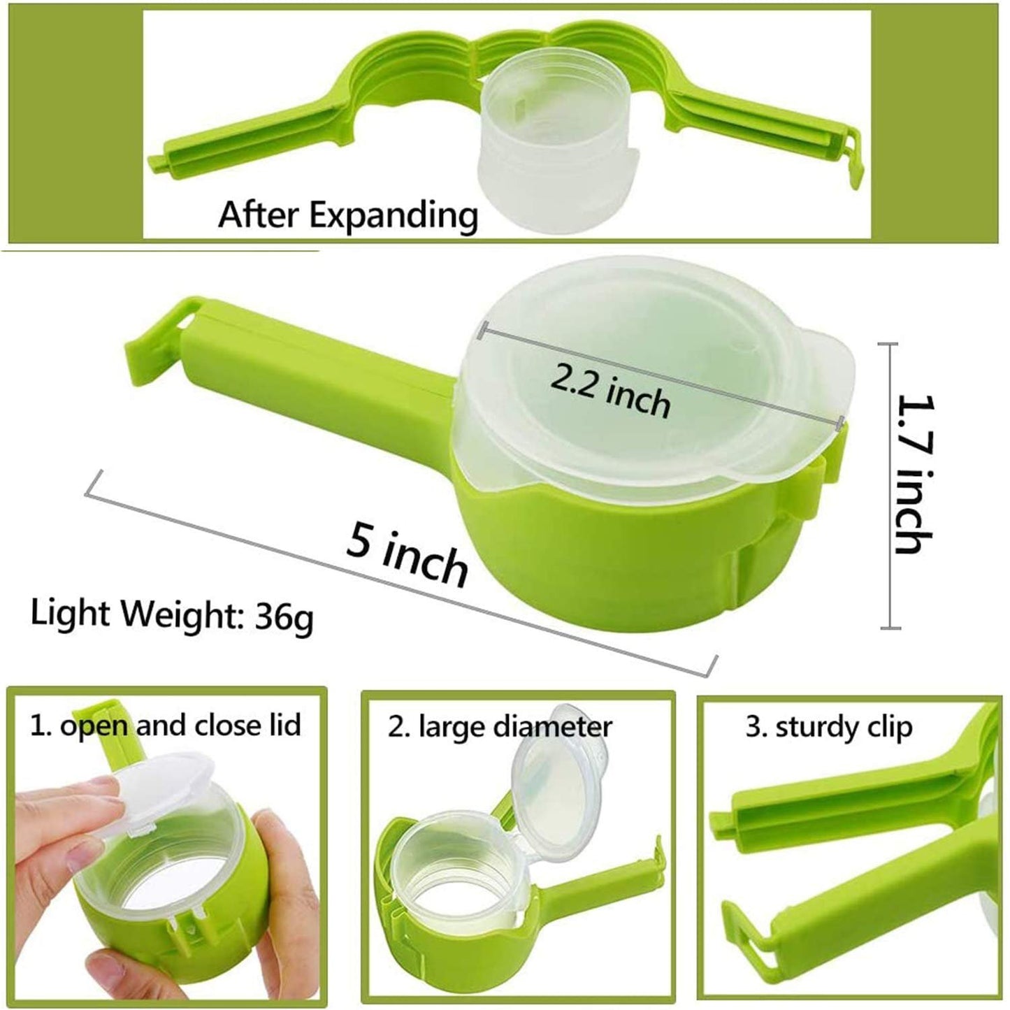 🛒✨ Lock in Freshness with Food Storage Sealing Clips Featuring Easy-Pour Spouts! 🍽️🔗