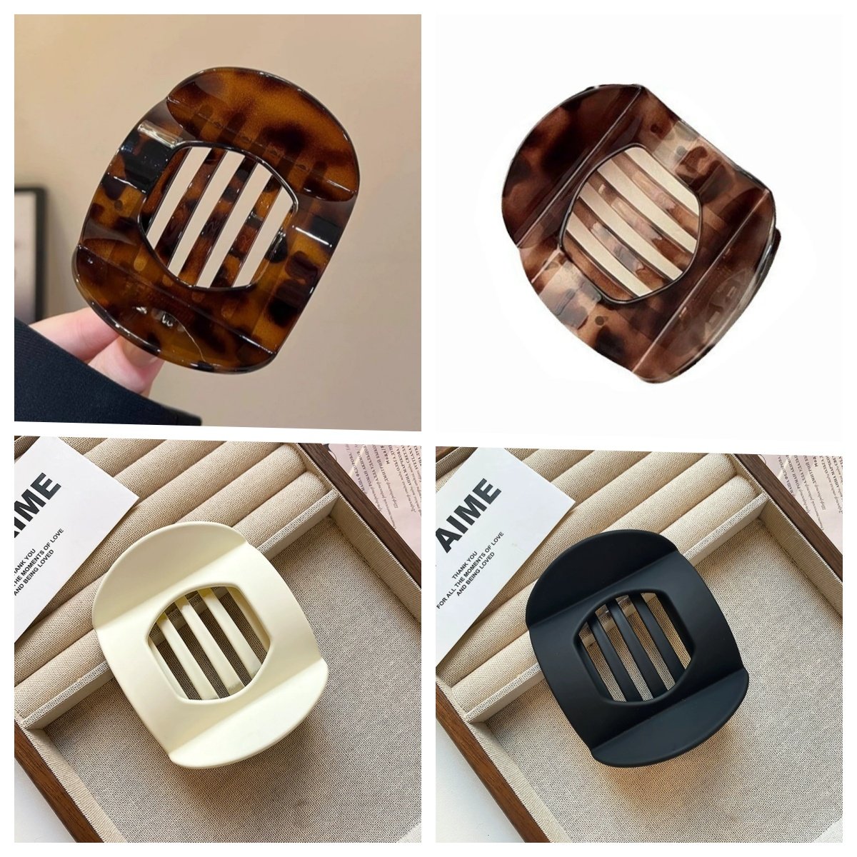 🎁Only $15.99 Last Day Promotion!🎁💖Casual Versatile Solid Colour Lay Flat Hair Clip