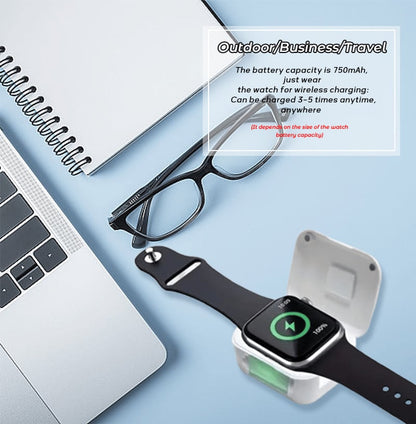 🔥Portable Watch Wireless Charging Bank - Works with Apple Watch Series 1-10