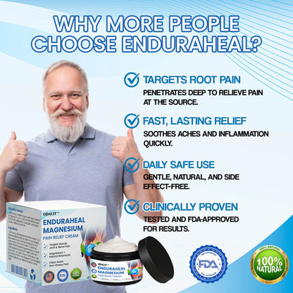 ODALIT™ EnduraHeal Magnesium Pain Relief Cream (Treats Arthritis, Neuropathy, Rheumatism, Sports Injuries & More)