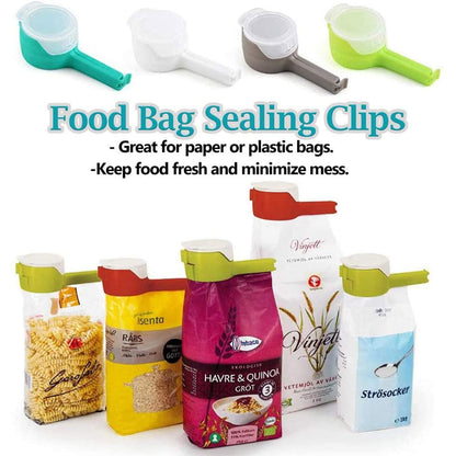 🛒✨ Lock in Freshness with Food Storage Sealing Clips Featuring Easy-Pour Spouts! 🍽️🔗