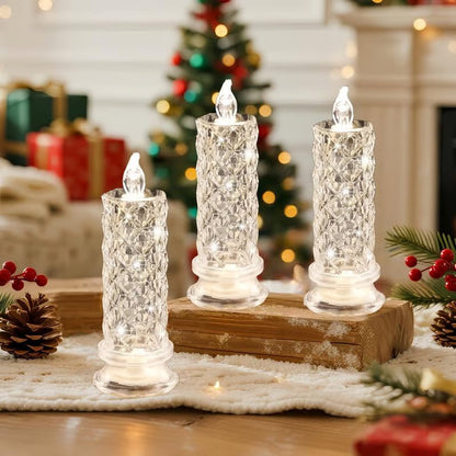 🔥🔥BUY 2 GET 1 FREE 🎁 LED Crystal Candleholder Lamp Set - Romantic Desktop Night Light
