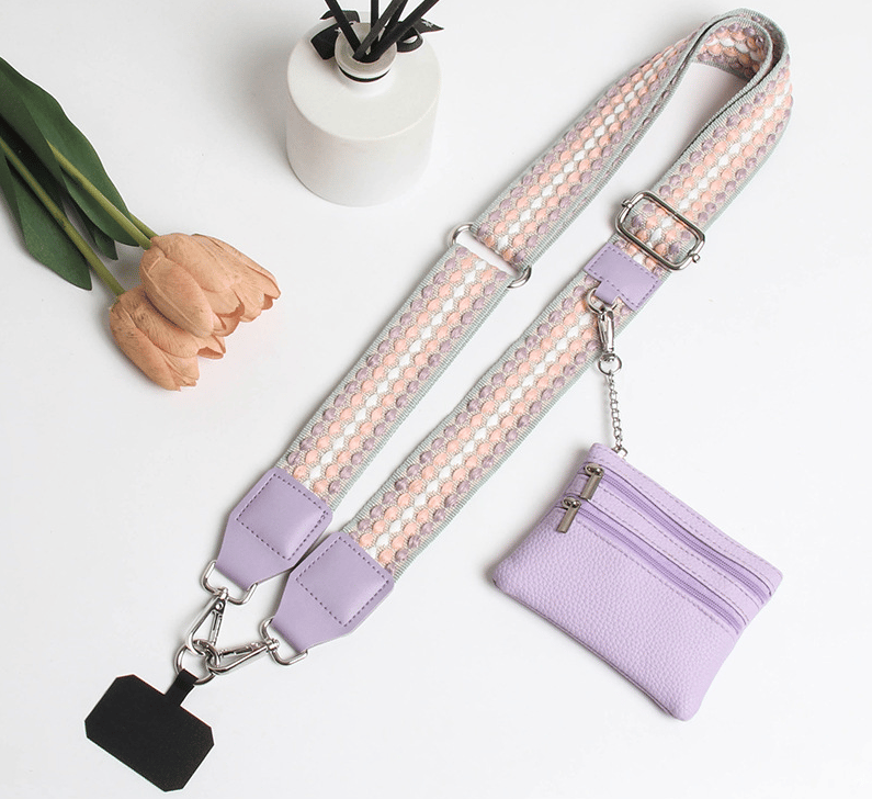 ❣️HOT SALE📱Phone Strap with Zippered Pouch