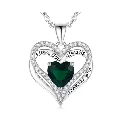 S925 Sterling Silver Necklace for Women Wife Rose Gold Mom Girlfriend Daughter Heart