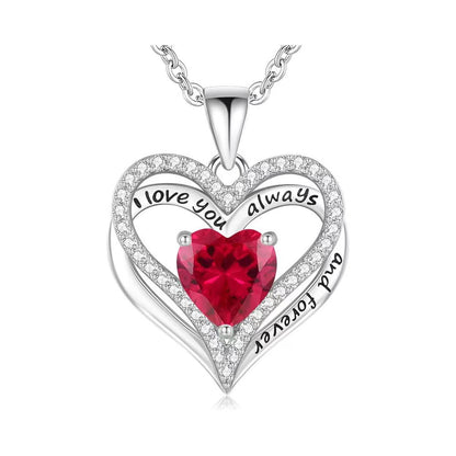 S925 Sterling Silver Necklace for Women Wife Rose Gold Mom Girlfriend Daughter Heart
