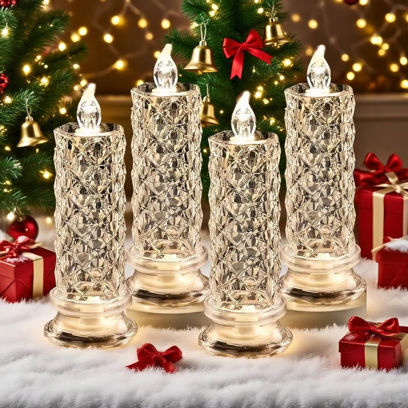 🔥🔥BUY 2 GET 1 FREE 🎁 LED Crystal Candleholder Lamp Set - Romantic Desktop Night Light