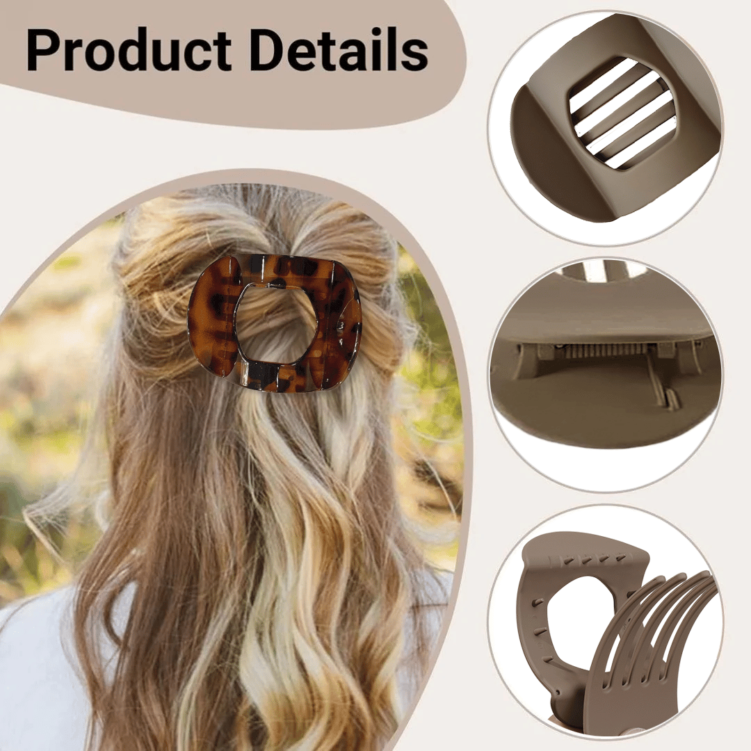 🎁Only $15.99 Last Day Promotion!🎁💖Casual Versatile Solid Colour Lay Flat Hair Clip