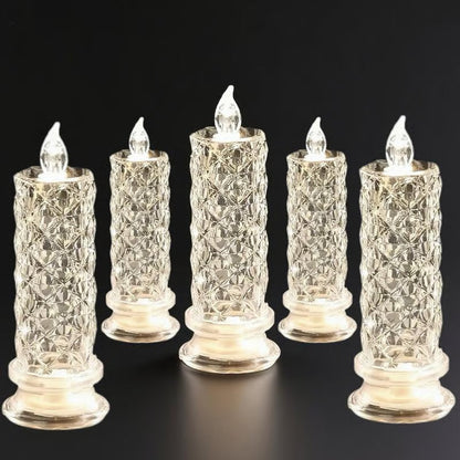 🔥🔥BUY 2 GET 1 FREE 🎁 LED Crystal Candleholder Lamp Set - Romantic Desktop Night Light
