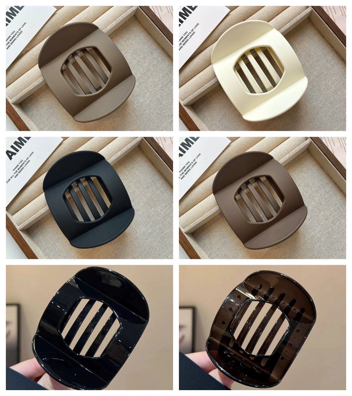 🎁Only $15.99 Last Day Promotion!🎁💖Casual Versatile Solid Colour Lay Flat Hair Clip