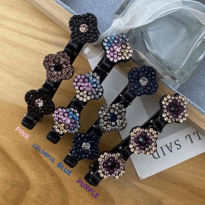 ✨ Last Day 49% OFF 🌸Sparkling Crystal Stone Braided Hair Clips✨