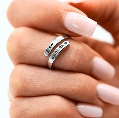 I Am Enough Empowerment Ring