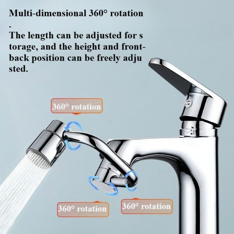 🚰 Upgrade Your Washing Routine - ✨ 1440° Rotatable Faucet Aerator Extension - For Effortless, All-Angle Control!