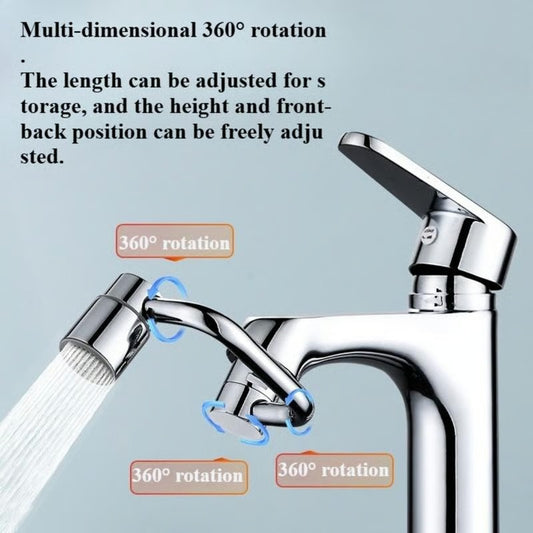 🚰 Upgrade Your Washing Routine - ✨ 1440° Rotatable Faucet Aerator Extension - For Effortless, All-Angle Control!