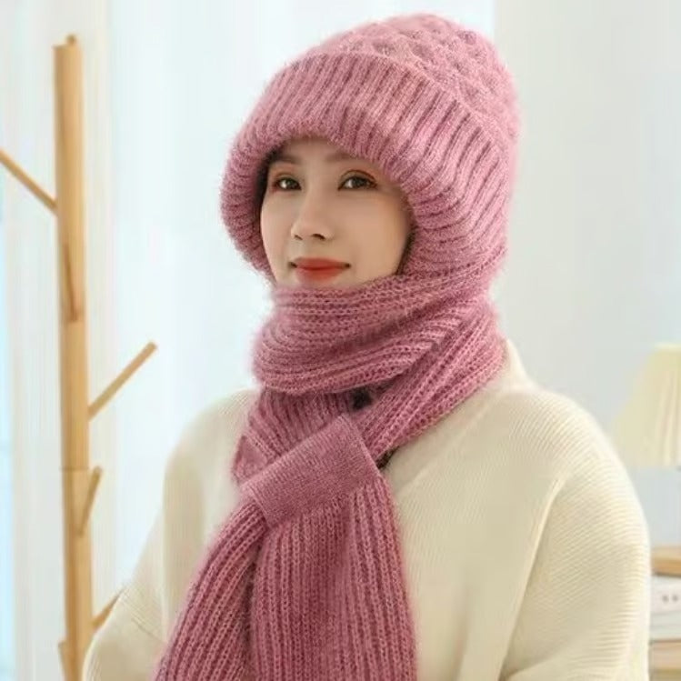 🎄Winter Versatile Knitted Hooded Scarf for Women