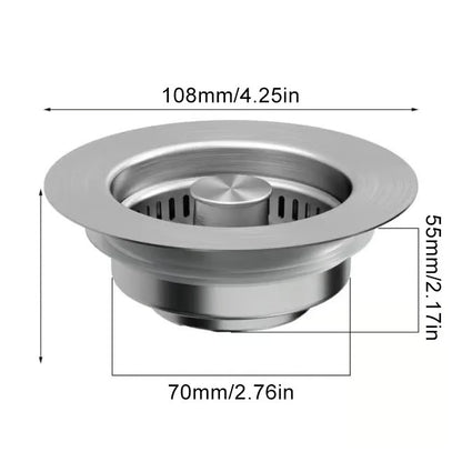 🔥Upgraded 3 in 1 Kitchen Sink Drain Strainer