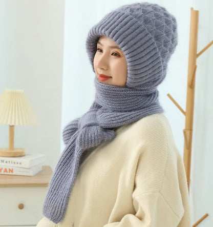 🎄Winter Versatile Knitted Hooded Scarf for Women