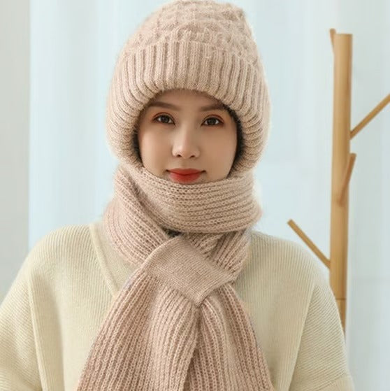 🎄Winter Versatile Knitted Hooded Scarf for Women