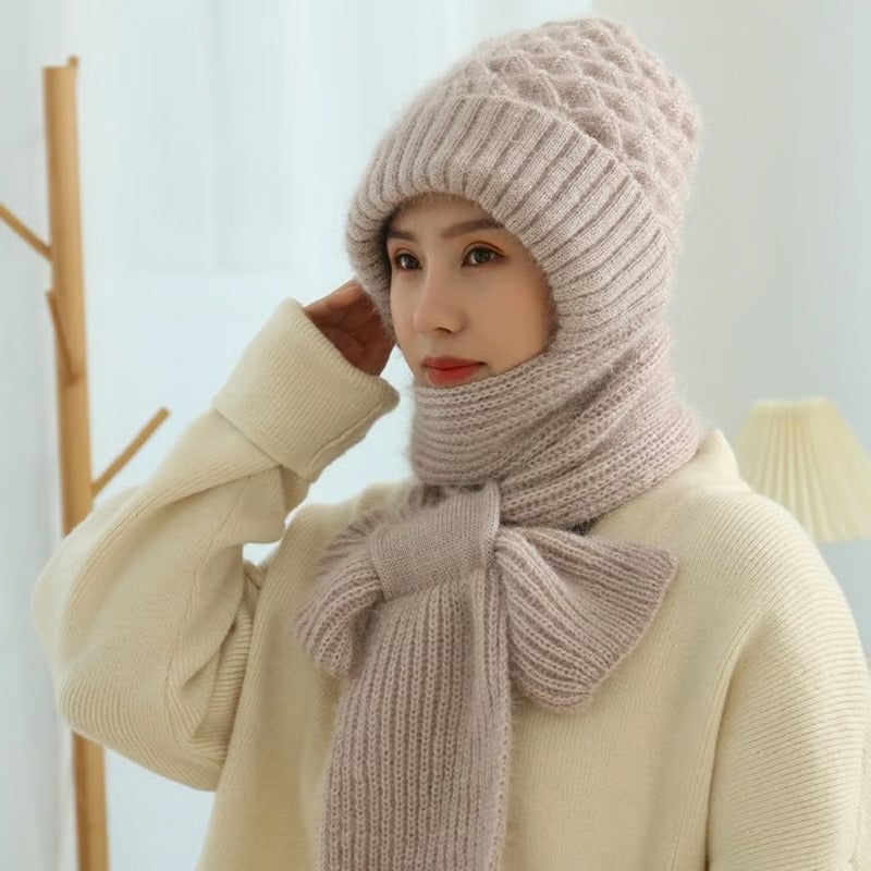 🎄Winter Versatile Knitted Hooded Scarf for Women