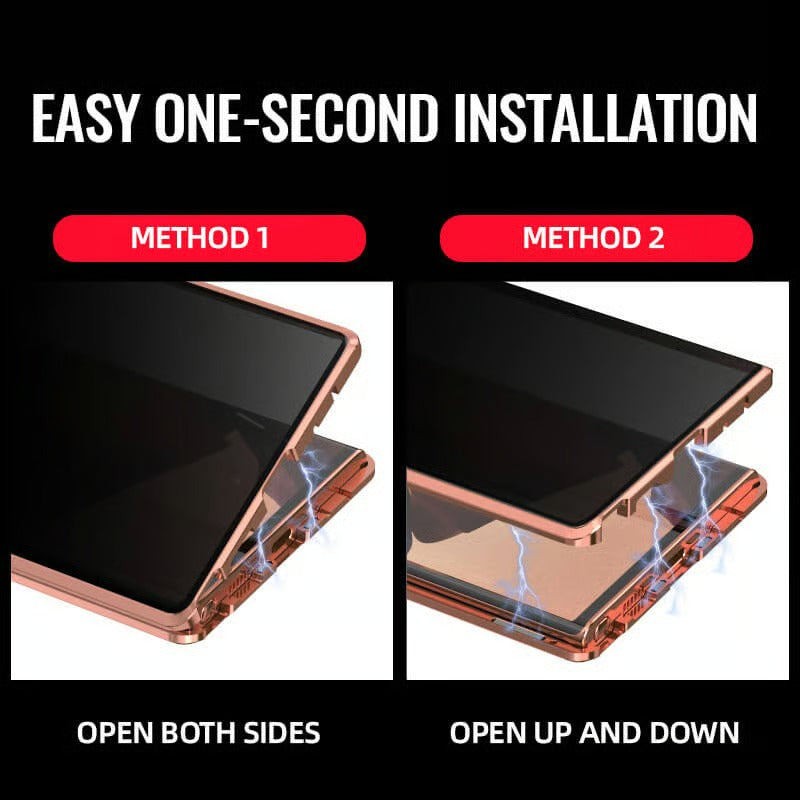 🔥🔥 Magnetic Tempered Glass Double-sided Phone Case For Samsung