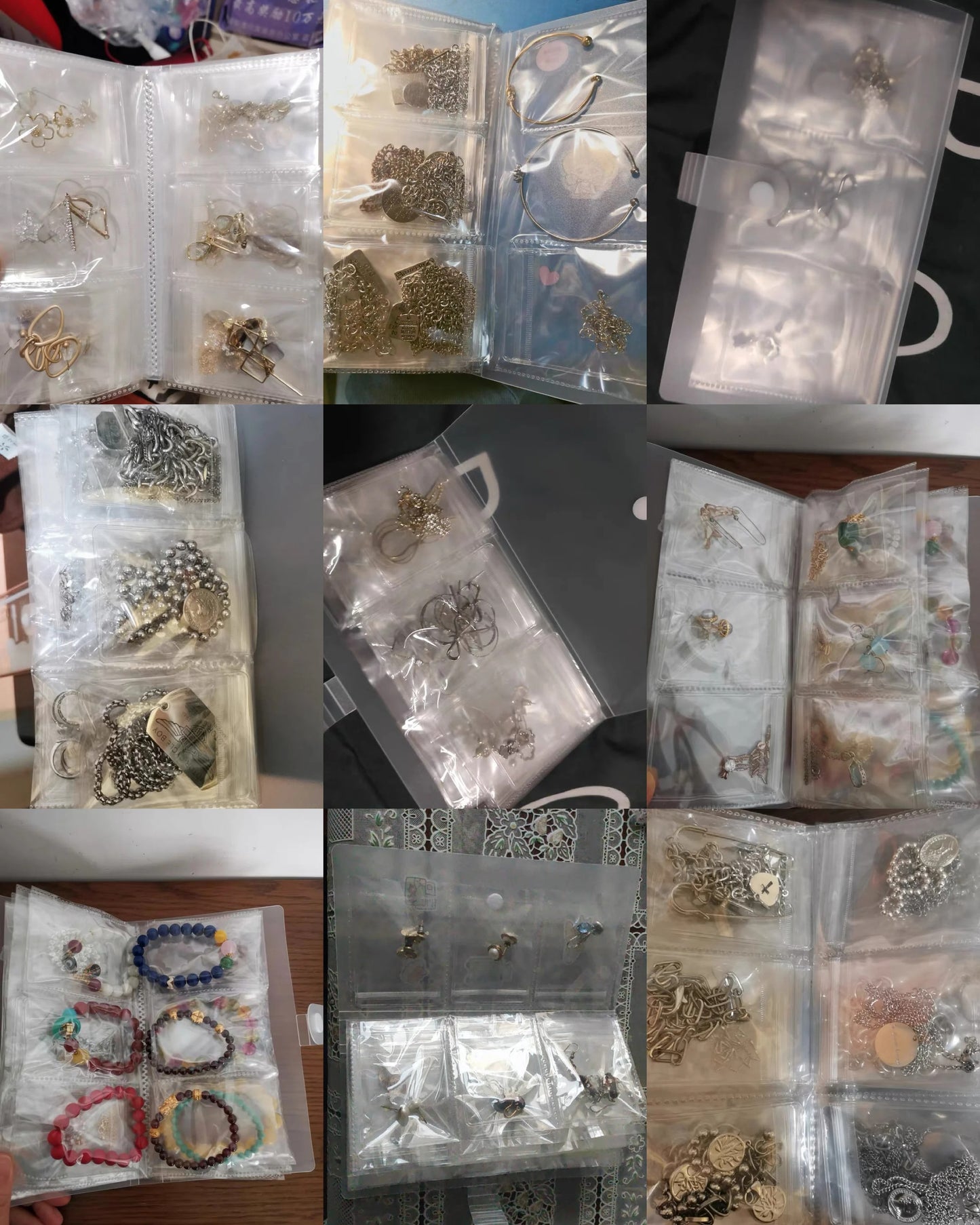 ✨👑Transparent Jewellery Storage Book Set