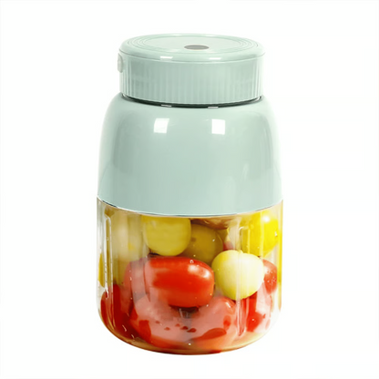 BPA-Free Electric Citrus Juicer 17 oz, Straw, Two Lids, Portable Blender for Smoothies, Shakes, Food Prep & Frozen Blending - Outdoorfun