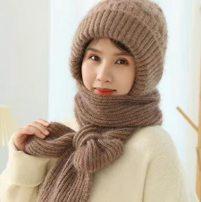 🎄Winter Versatile Knitted Hooded Scarf for Women
